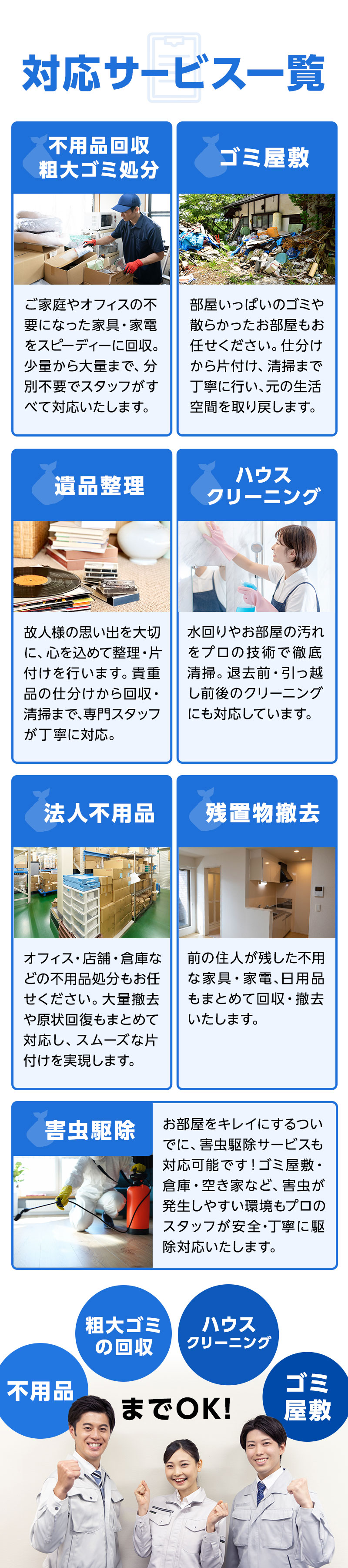 対応サービス一覧